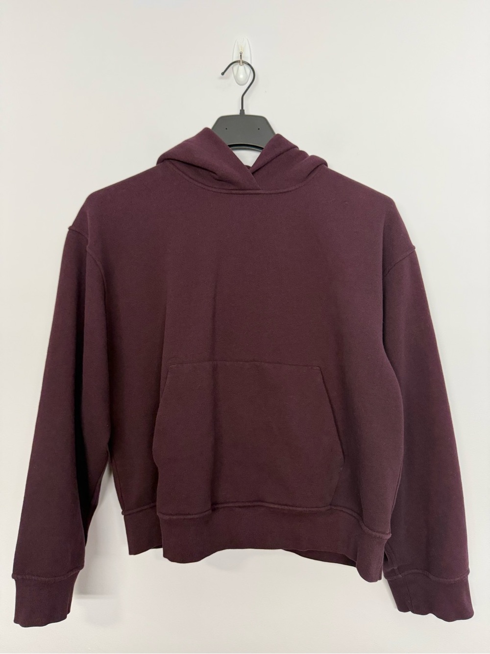 Lululemon Womens Steady State Oversized Hoodie Black Plum Size Medium